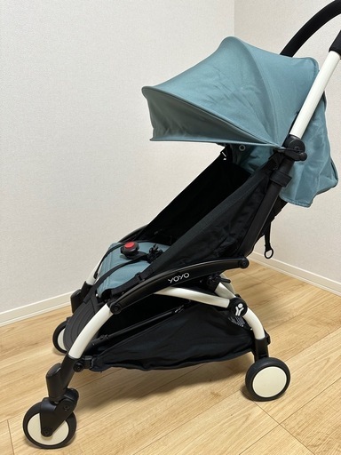 現金決済もOK_超美品_半額以下_BABYZEN YOYOベビーカー_アクア色