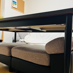 ニトリ　ダイニングテーブル　こたつ　ハイタイプ　使用3ヶ月の画像