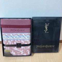 イヴサンローラン　カシミヤ入ウール毛布　140×200　　