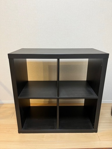 【ほぼ未使用】ブラックウッド　ブックシェルフ/本棚