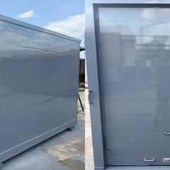 ✨️人気シャッター✨️ No.900 アルミバン 2t 車  アルミ 箱 バイク 倉庫 トラック コンテナ 米 保管庫 物置 DIYの画像