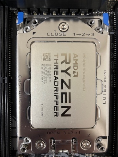AMD Ryzen Threadripper 1950X + ASRock X399 Taichi + CPU クーラー