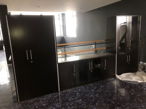 GY0330 オカムラ　マスターラインⅡ 3点セット　役員用棚　キャビネット