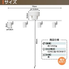 決まりました。照明の画像