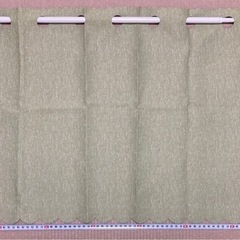 防炎カーテン　穂高インテリア　突っ張り棒付き