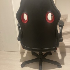 商談中⭐︎中古ゲーミングチェア椅子フェイクレザーブラックレッドの画像