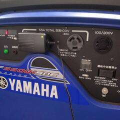 青森市発☆美品　発電機 ヤマハ EF5500iSDE 使用時間３h 最高定格出力：5.5kVA　単相100V/200V　ガソリン　配送はご相談ください。の画像