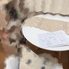 ※4/7まで※円型テーブル　アイリスオーヤマの画像