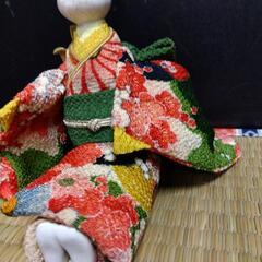 厚木方面🆗アンティーク￥5000の品絞りちりめん着物ウサギの画像