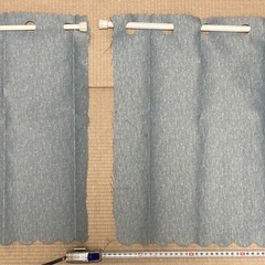 防炎カーテン　2つ　　穂高インテリア　突っ張り棒2つ付き　個別販...