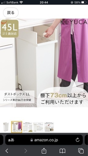 KEYUCA 42Lゴミ箱２個セット