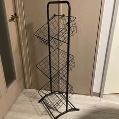 3連バスケット ブラック