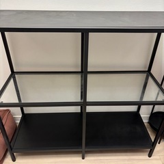 IKEA シェルフユニット VITTSJÖ ヴィットショー　ブラック