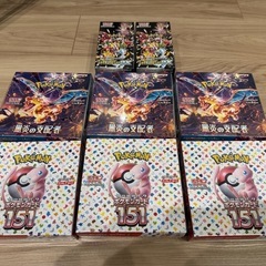 ポケカ 151×3BOX 黒炎の支配者×3BOX シャイニートレ...