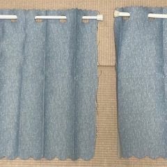 防炎カーテン　2枚　突っ張り棒2個付き　別売り販売可