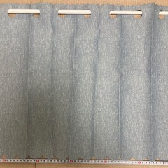 防炎カーテン　2枚　突っ張り棒2個付き　別売り販売可の画像