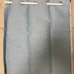 防炎カーテン　2枚　突っ張り棒2個付き　別売り販売可の画像