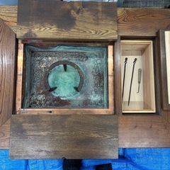 囲炉裏付きローテーブル　アンティーク 囲炉裏付きローテーブル アンティーク