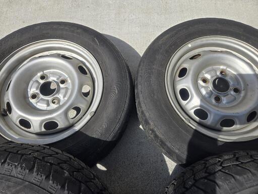 最後の出品値下げ 鉄チンホイール 4本セットPCD100 4穴 13インチ