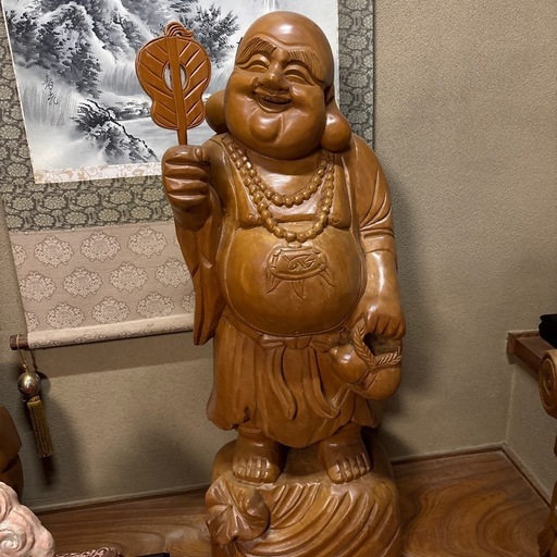 木彫り　布袋さん