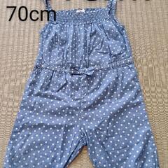 H＆M 70cm 薄手 水玉 水色　ベビー服