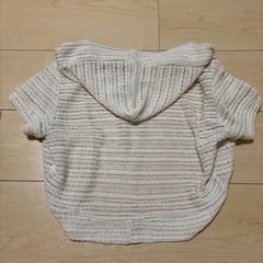 フード付きカーディガン Mサイズ ホワイトの画像