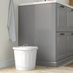 IKEA イケア　KNODD クノッド ふた付きゴミ箱16L