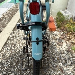変速付き自転車24インチ水色オートライトの画像