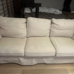 IKEA3人がけソファ　ベージュ