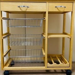 木製キッチンラック