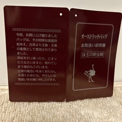 オーストリッチショルダーバッグの画像