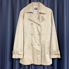 BUGLE BOY ベージュ トレンチコート LL コットンジャ...