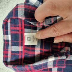 美品 babyGAP 綿100% チェックシャツ 90cmサイズ　18ヶ月〜24ヶ月の画像