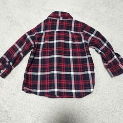 美品 babyGAP 綿100% チェックシャツ 90cmサイズ　18ヶ月〜24ヶ月の画像
