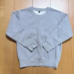 トレーナー　130　無地　グレー