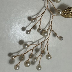 ヘッドドレス/ヘアアクセサリー ゴールドの画像