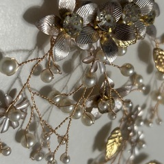 ヘッドドレス/ヘアアクセサリー ゴールドの画像