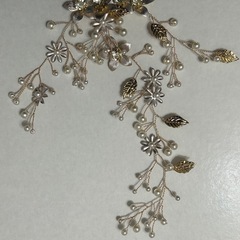 ヘッドドレス/ヘアアクセサリー ゴールドの画像