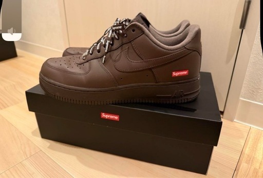 SupremeシュプリームNIKE Air Force 1 ブラウン　美品