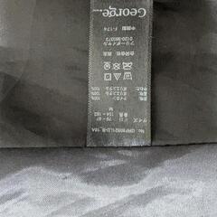 George ブラック ノーカラージャケット Mの画像