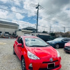 平成 25トヨタ アクア 距離　87,800KM 車検　7年／11 月