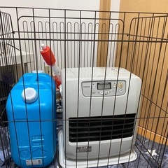 コロナ石油ファンヒーター＋灯油タンク+囲いセット