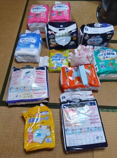 大人用　紙おむつ、パッド、シート　介護用　12点　一式
