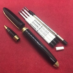レア 正規品 ルイヴィトン ドックドゥーブル ボールペン 黒×金...