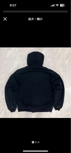 USA製 carhartt カーハート アクティブジャケット ダック地 ブラック