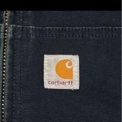 USA製 carhartt カーハート アクティブジャケット ダック地 ブラックの画像