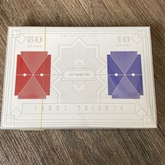 トランプ プラスチック100% ２デッキ インデックス ポーカー　水洗い可の画像