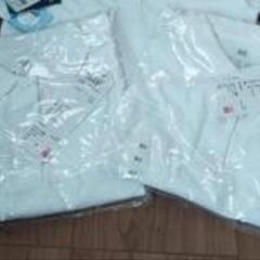 【新品・タグ付】ユニクロ 白ポロシャツ(長袖2)の画像