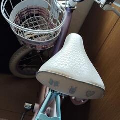 自転車　メゾピアノ　16インチ　譲渡証明書　　補助輪　スタンド付き　の画像