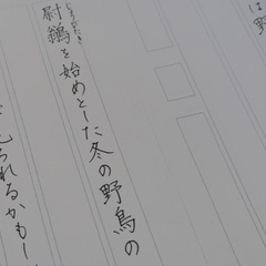 美しい字を万年筆で